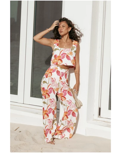 Petal & Pup - Saffra Wide Leg Pants - Everlyn Print