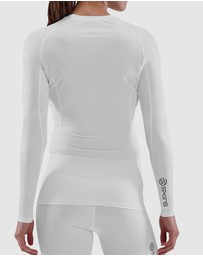SKINS - SKINS Compression Women's Series-1 Active Long Sleeve Top White