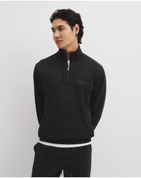 Country Road - Australian Cotton Modern Logo Half Zip Sweat
