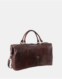 Pierre Cardin - Pierre Cardin Rustic Leather Business/Overnight Bag