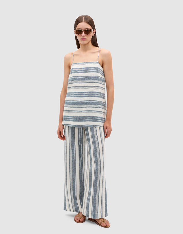 Seed Heritage - Linen Striped Longline Cami