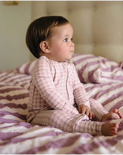 Kynd Baby - Day Or Night Onesie in Flower Gingham