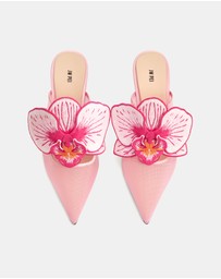 JW PEI - Sofia Orchid Sphere Heel Mules
