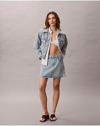 Calvin Klein Jeans - Denim Logo Tape Boxy Jacket