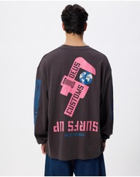 Deus Ex Machina - Swell Maps Oversized LS Tee