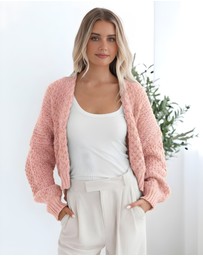 Esther & Co - Dorine Cardigan - Soft Pink
