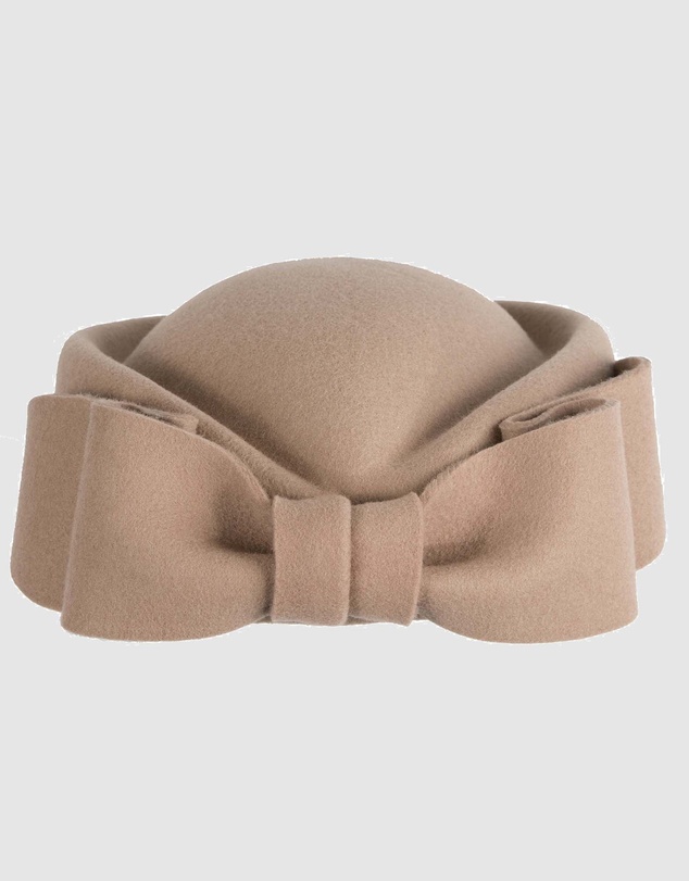 Max Alexander - Felt Beige Pillbox Hat