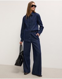 The Fated - Twila Relaxed Chambray Pants