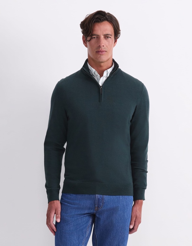 Sportscraft - Merino Quarter Zip Knit