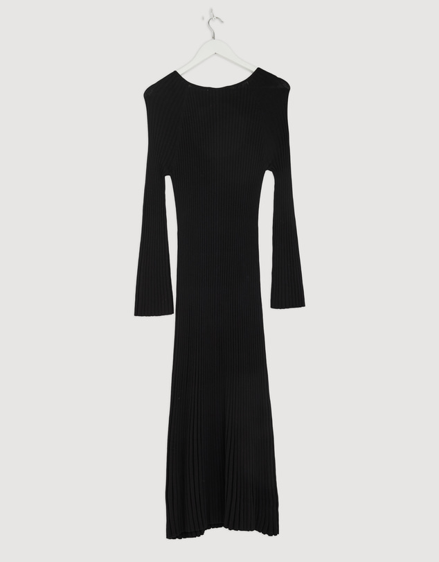 Revibe - Repaired AERE Indi Accordian Pleated Organic Knit Dress - AU 18