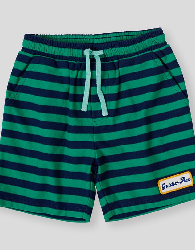 Goldie + Ace - Reverse Stripe Noah Shorts- ICONIC EXCLUSIVE- Babies-Kids