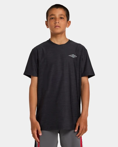 Billabong - Boys 8 to 16 Boys Diamond Shoreline Loose Fit Short Sleeve Rashguard