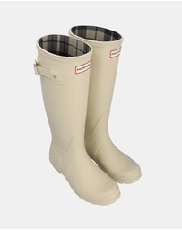 Hunter - Original Tall Tartan Lining Boots - Women's
