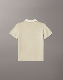 Calvin Klein Jeans - Boys Linen Blend Polo Shirt