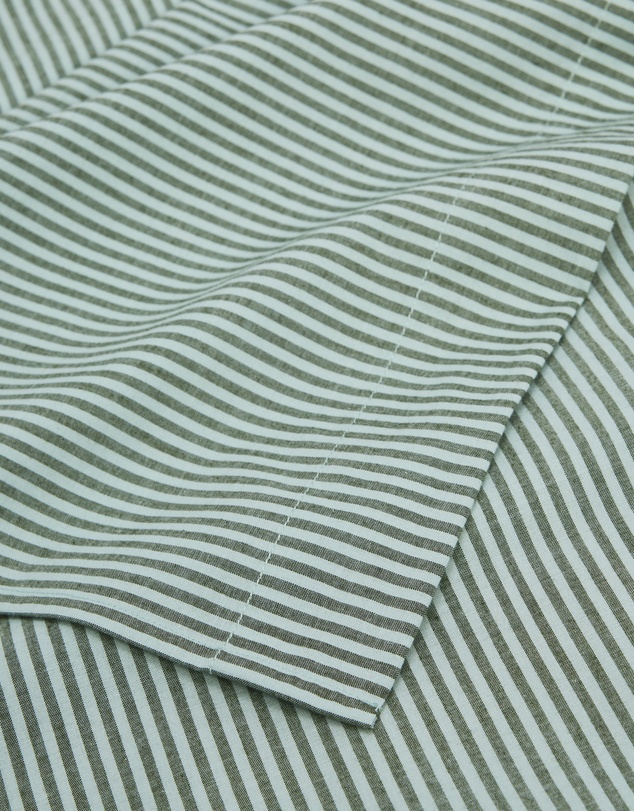 Country Road - Brae Australian Cotton Stripe Queen Flat Sheet