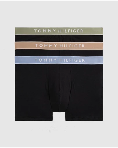 Tommy Hilfiger - 3-Pack Everyday Essentials Waistband Trunks