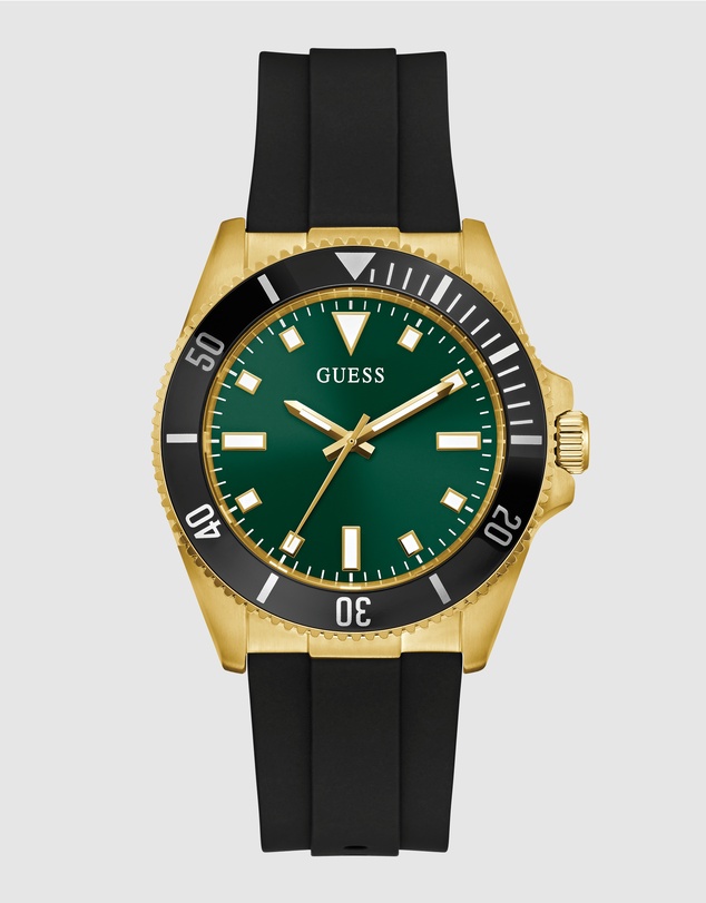 GUESS - Guess Cliff Mens Black Gold Tone Analogue Watch