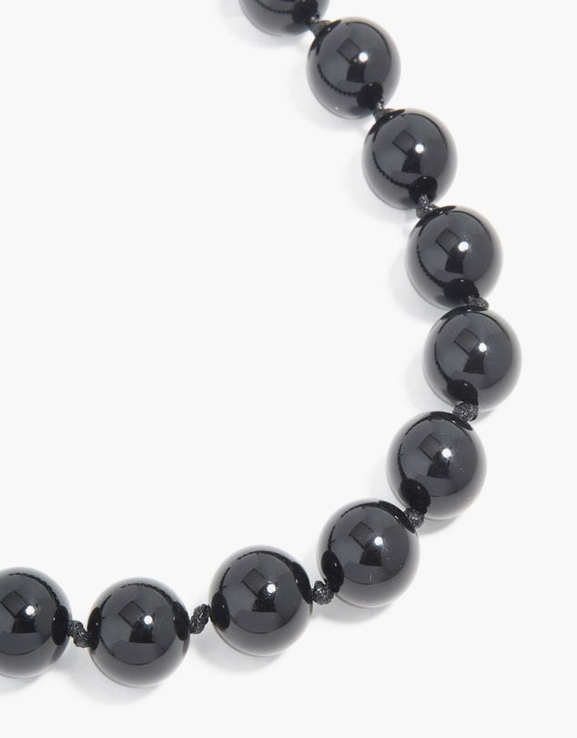 Lovisa - Silver Black Beaded Necklace
