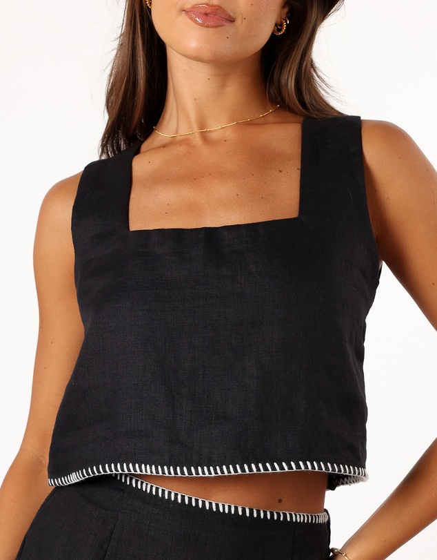 Petal & Pup - Odette Top - Black