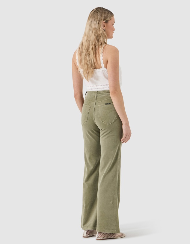 Rolla's - Eastcoast Flare Baby Cord Jean - Olive