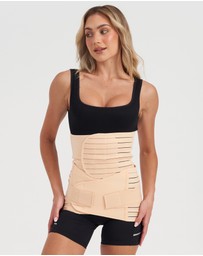 Core Trainer - Post Pregnancy Waist and Hip Band 2 Pack Nude