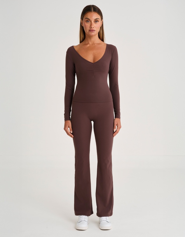 All Fenix - ALLFENIX CloudCore Lite Ruched V-Neck Long Sleeve