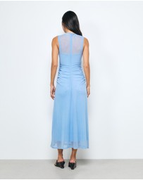 AERE - Skye Mesh Midi Dress