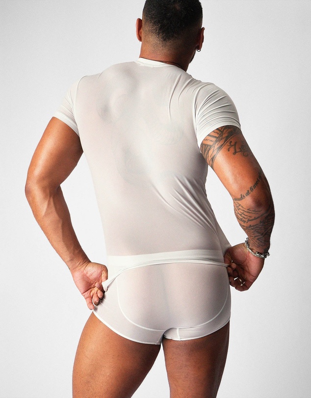 TEAMM8 - Allure Sheer Cropped Tee