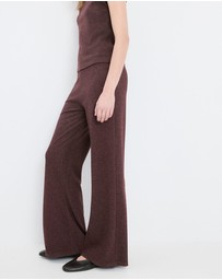 M.N.G - Knitted Trousers With Elastic Waistband