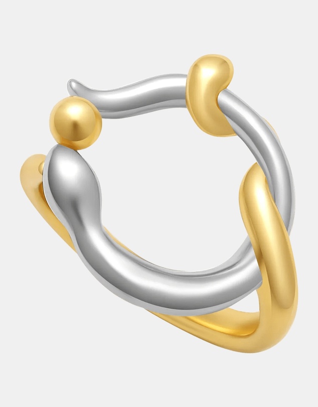 Graedance - Jormun Two Tone Hollow Ring