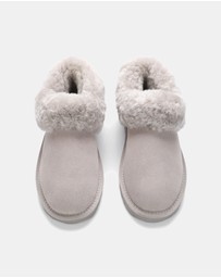 AusWooli Ugg Boots - Coogee Sheepskin Cozy Ankle Slippers
