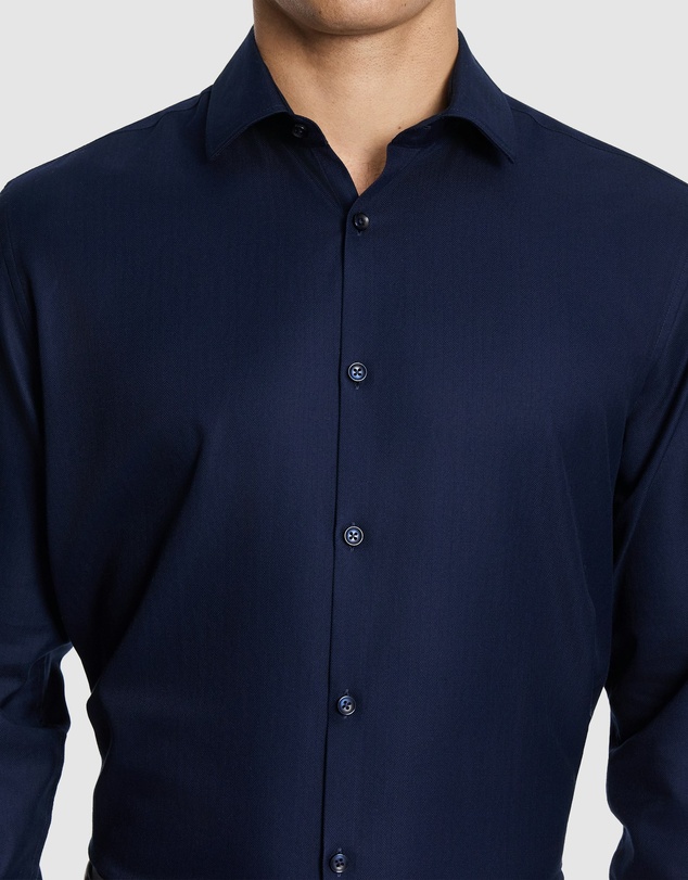 yd. - Monaco Pure Cotton Textured Dress Shirt