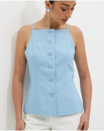 Calli - Harp Button Through Vest