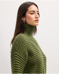 The Fated - Ellie Half Zip Knit Jumper