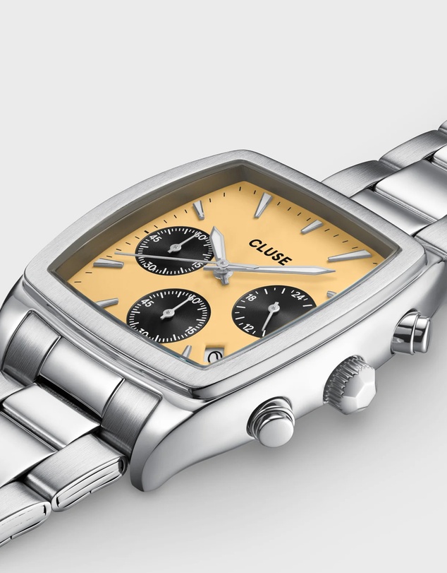 Cluse - Quartaut Chrono Yellow/Silver Link