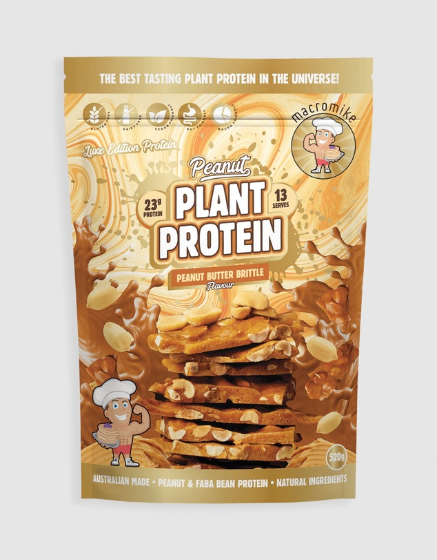 Macro Mike - Peanut Butter Brittle Peanut Plant Protein - 520g