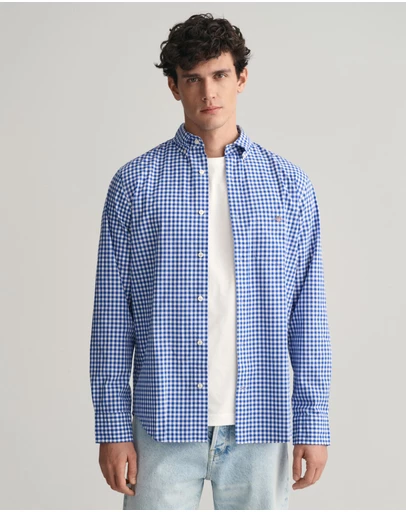 Gant - Regular Fit Gingham Poplin Shirt