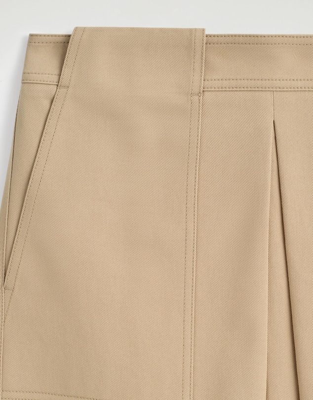 COS - Deconstructed Pleated Cotton Midi Skirt