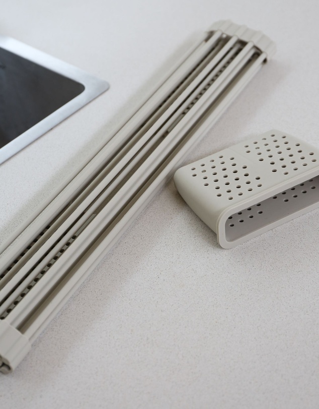 DESIGNSTUFF - DRIP Folding Dish Rack w/ Cutlery Holder