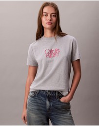 Calvin Klein Jeans - Script Logo Graphic Slim T-Shirt