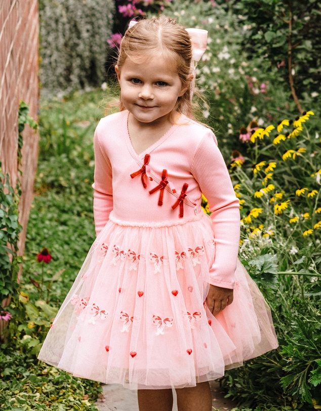 Fleur Harris - 'Days of Enchantment' Bow Tutu Dress in Pink