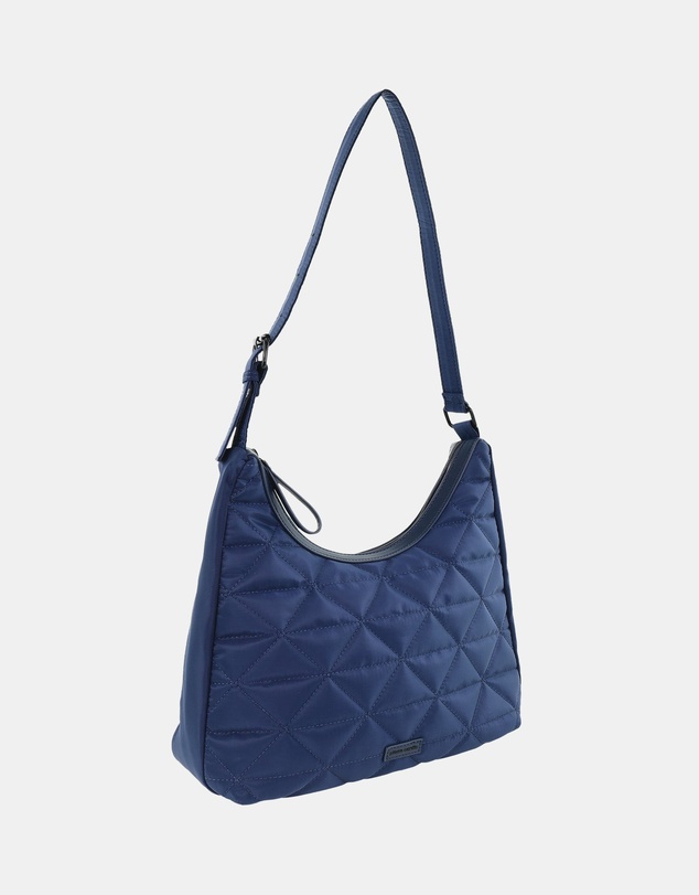 Pierre Cardin - Pierre Cardin Ladies Nylon Geometric Hobo Bag