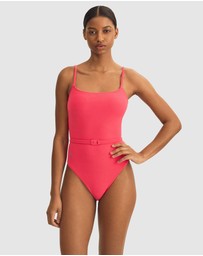 Polo Ralph Lauren - Terry Kennedy Belted Low Back Swimsuit