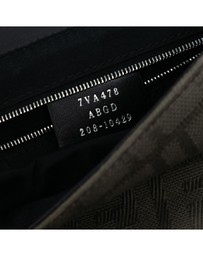 Pre-Loved by Azura Reborn - Pre-Loved Large Zucca Canvas and Leather Convertible Belt Baguette