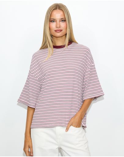 Pink & Burg Stripe