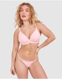 Bras N Things - NKD Lightly Lined Wirefree Bra - Pink