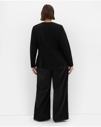 City Chic - Plus size Peyton Ponte Jacket - black