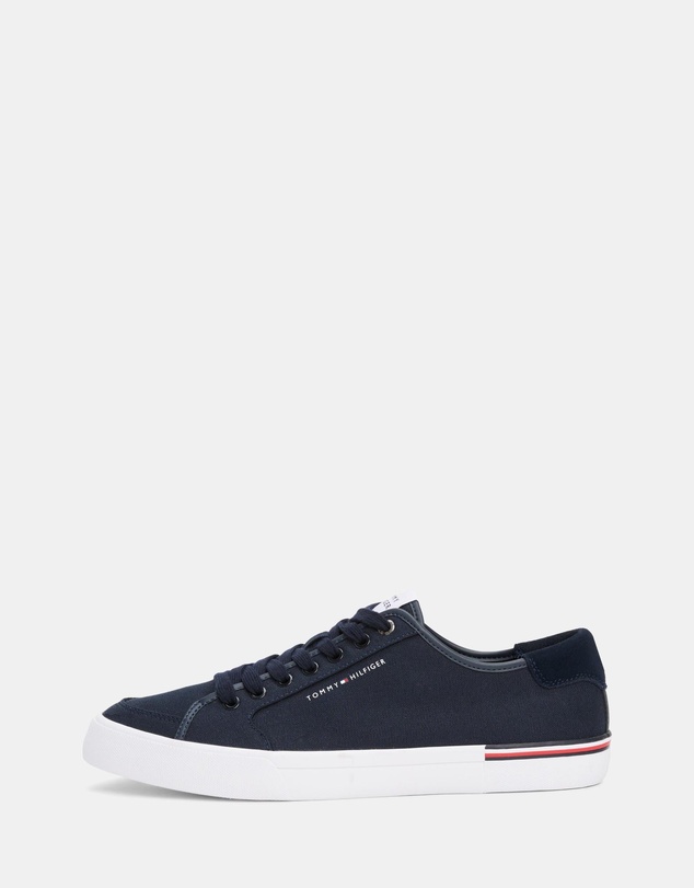Tommy Hilfiger - Harton Core Corporate Canvas Low Top Vulcanized Sole Sneakers - Men's