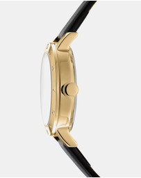 DKNY - Essentials Gold 28mm Silver Dial Womens Watch + Gold Bracelet