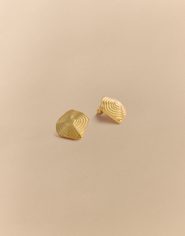 Trenery - Maelis Stud Earrings in Soft Gold